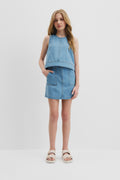 Teen Denim Shell Top