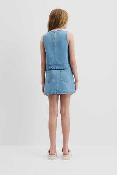 Teen Denim Shell Top