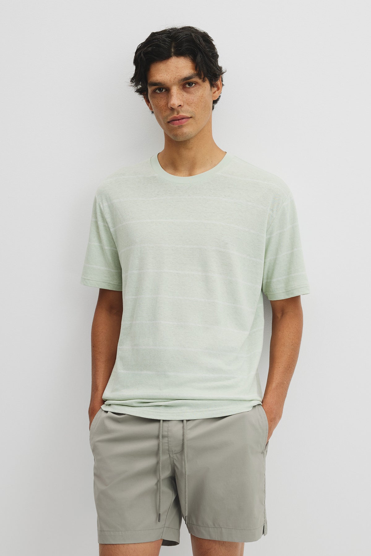 Hemp Slub Stripet-Shirt