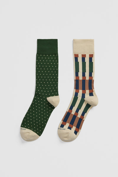 Pattern Sock Pack of 2