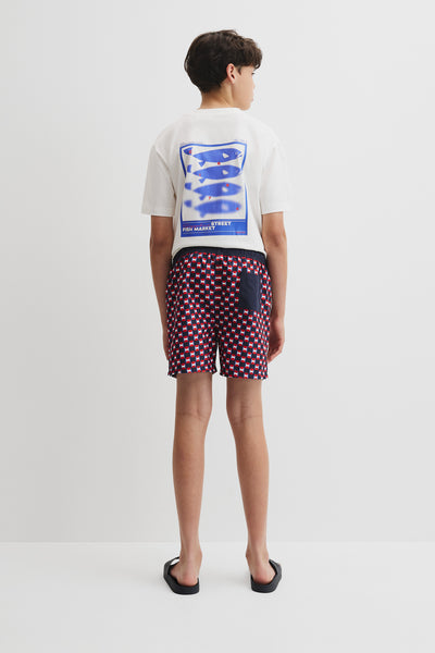 Teen Stripe Detail Board Short