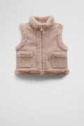 Reverse Faux Fur Vest