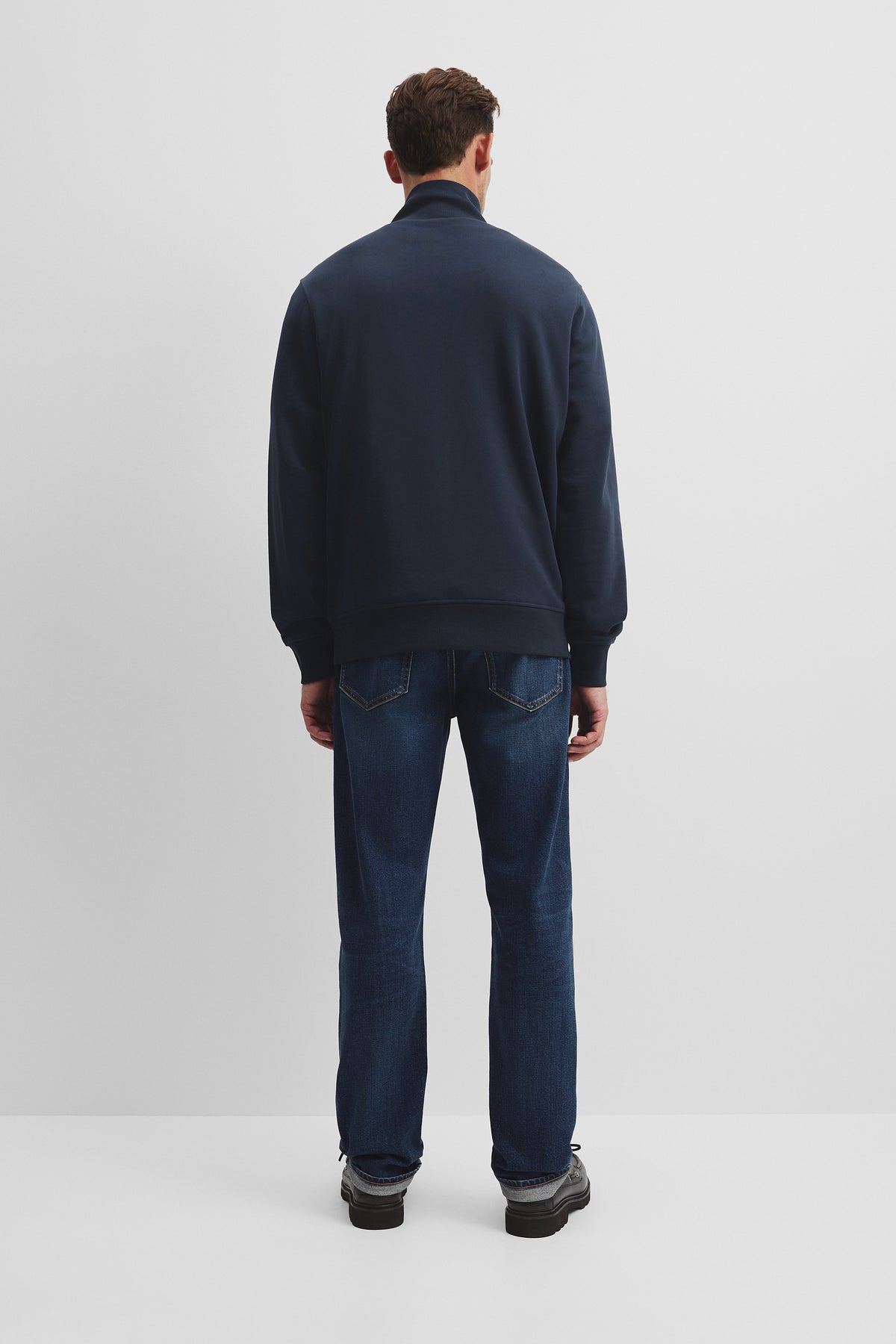 Australian Cotton Modern Logo Half Zip Sweat