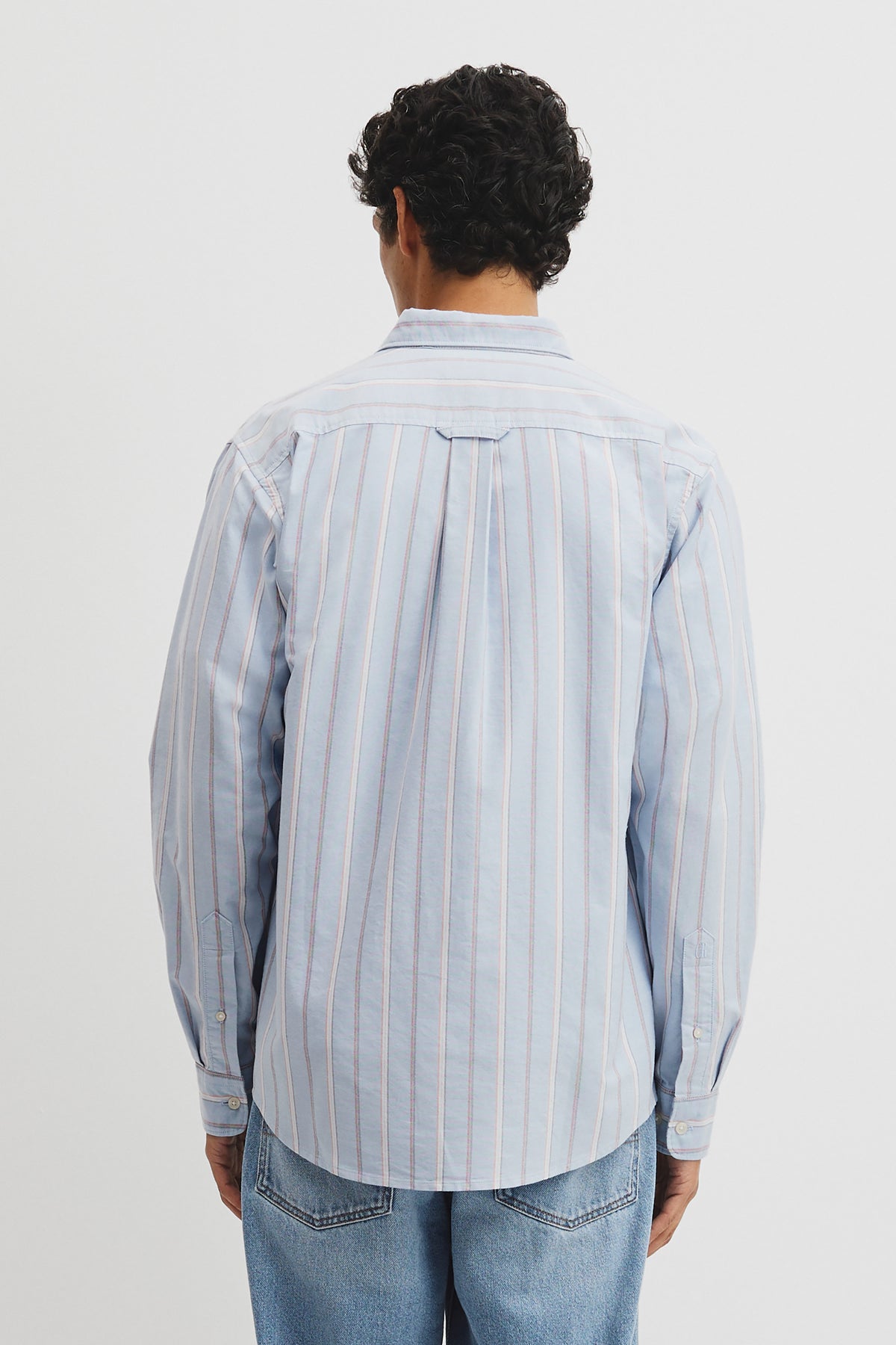 Regular Fit Australian Good Earth Cotton Stripe Oxford Shirt