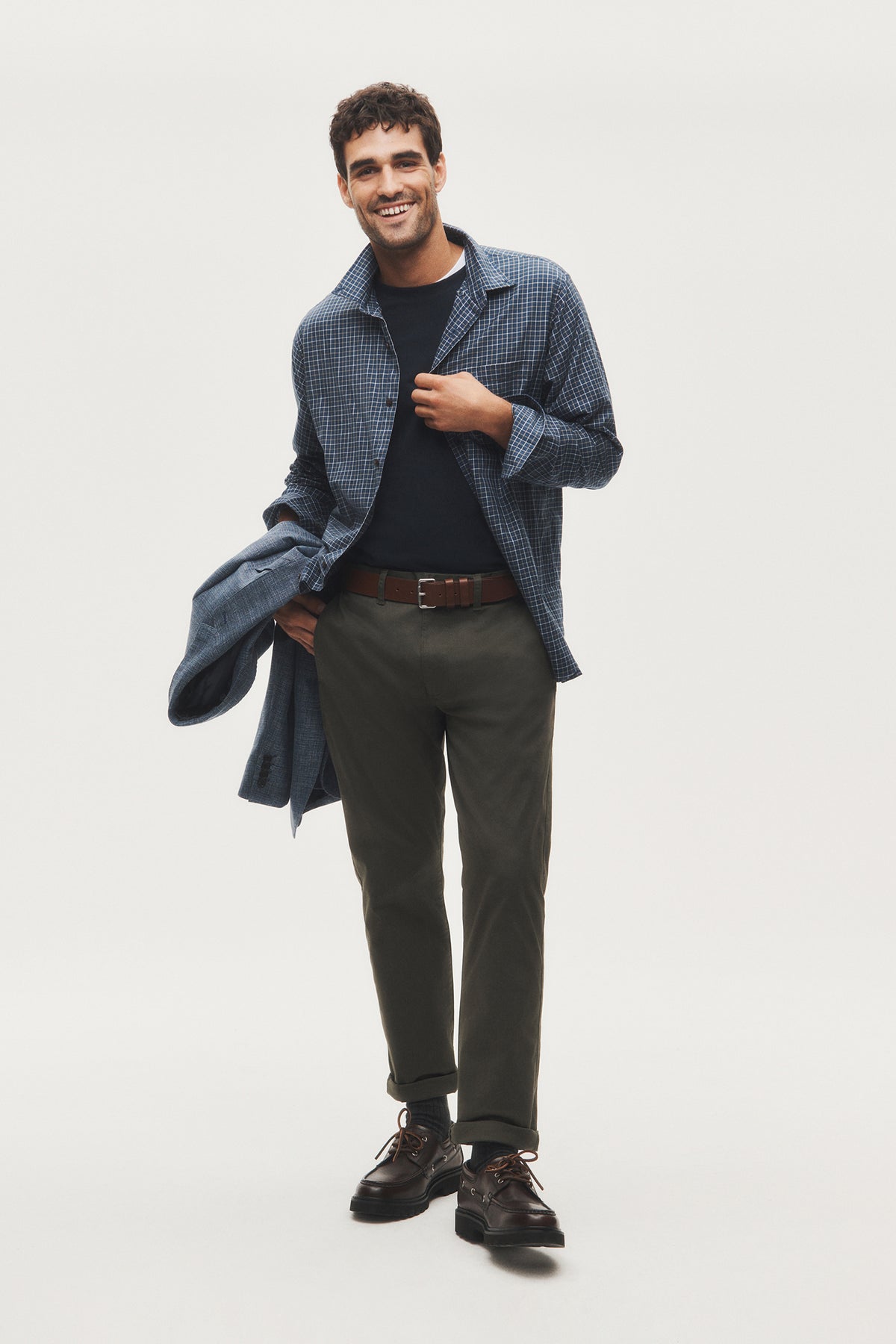Long Sleeve Regular Fit Cotton Check Shirt With Pocket