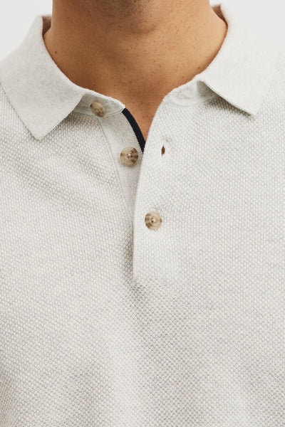 Short Sleeve Australian Good Earth Cotton Pique Knit Polo