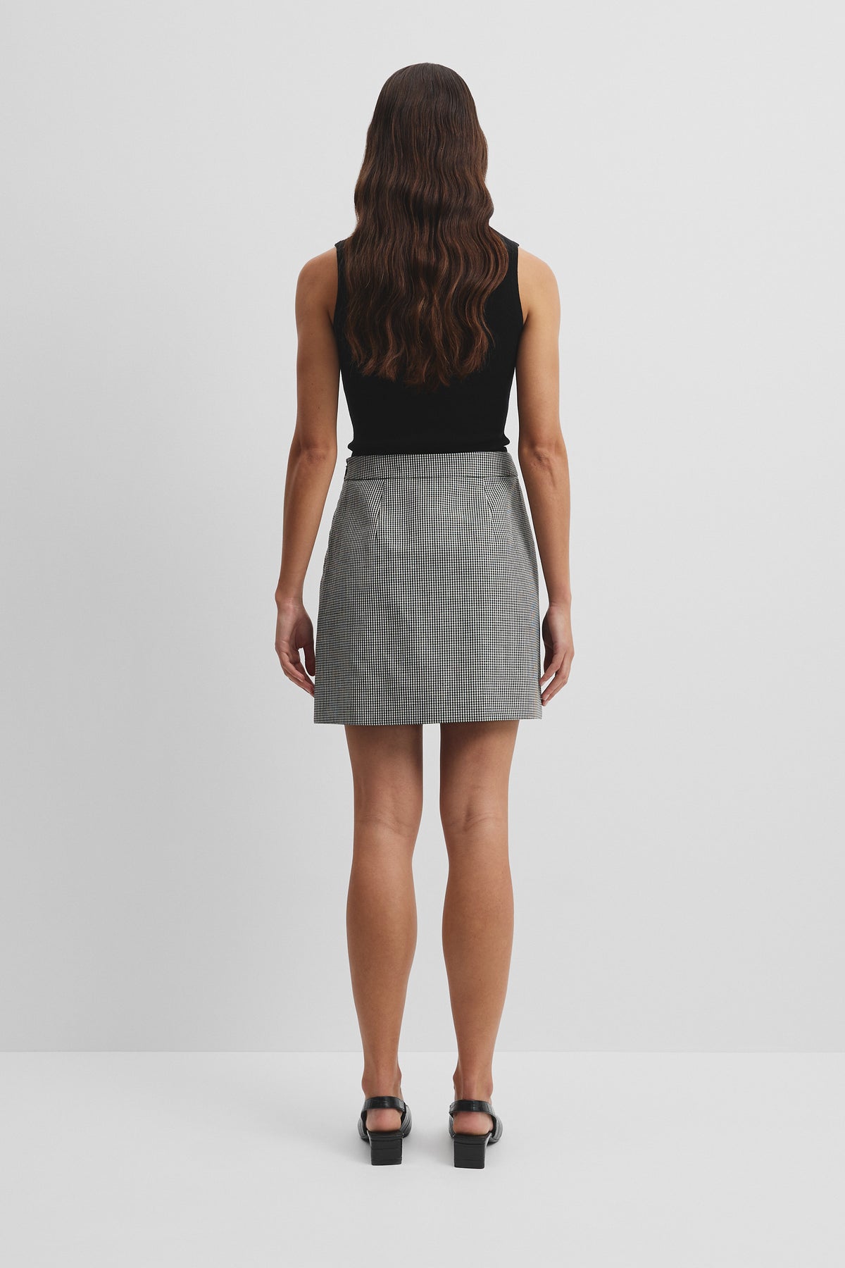 Gingham Mini Skirt