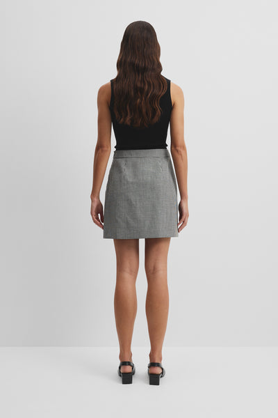 Gingham Mini Skirt