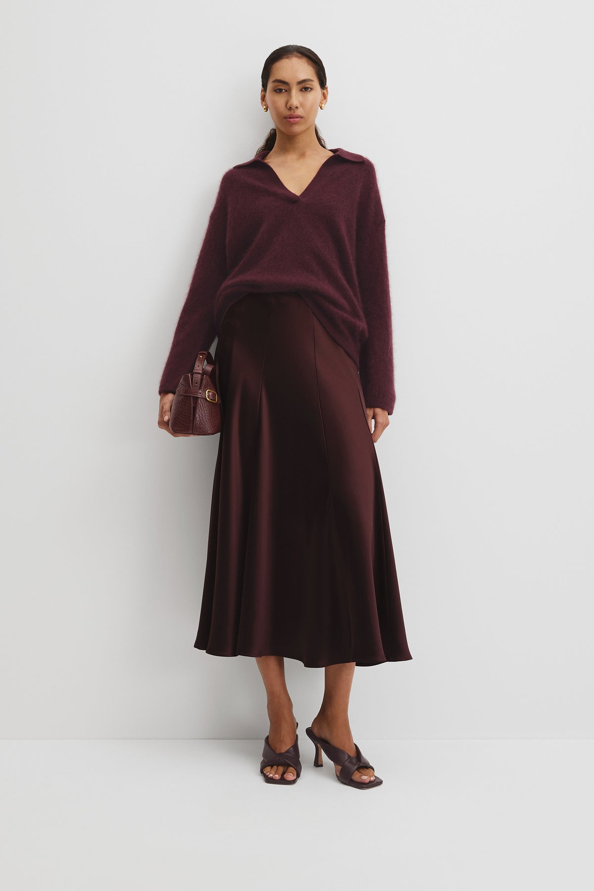 Fluffy Collared Knit