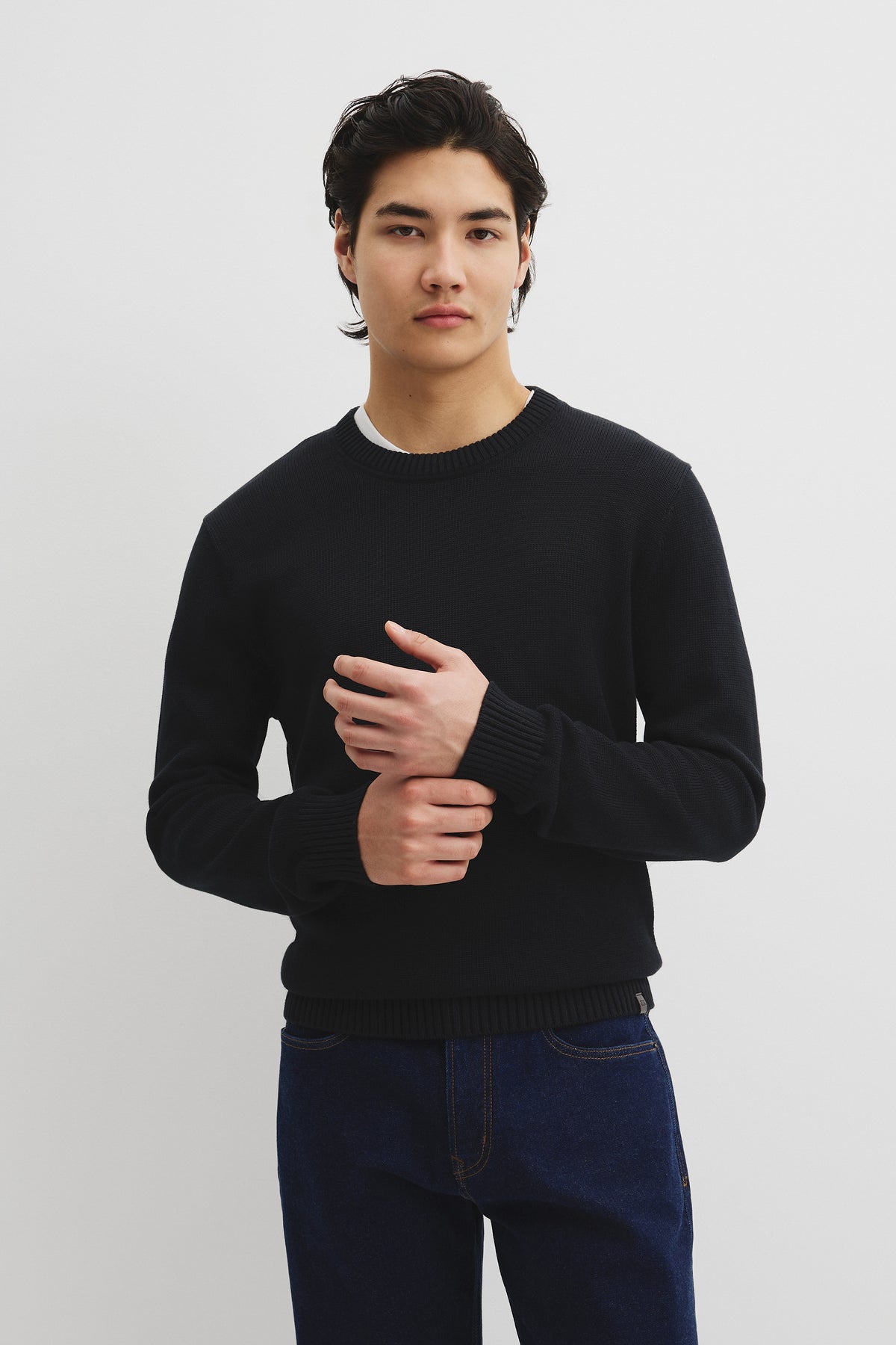 Australian Good Earth Cotton Crew Neck Knit