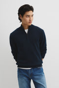 Australian Good Earth Cotton Half Zip Knit