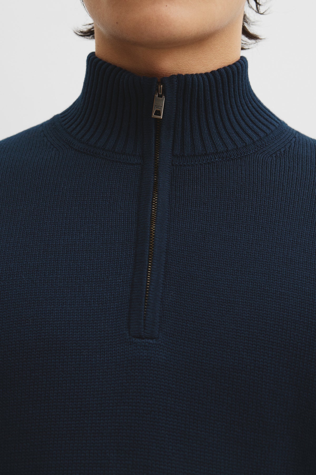 Australian Good Earth Cotton Half Zip Knit