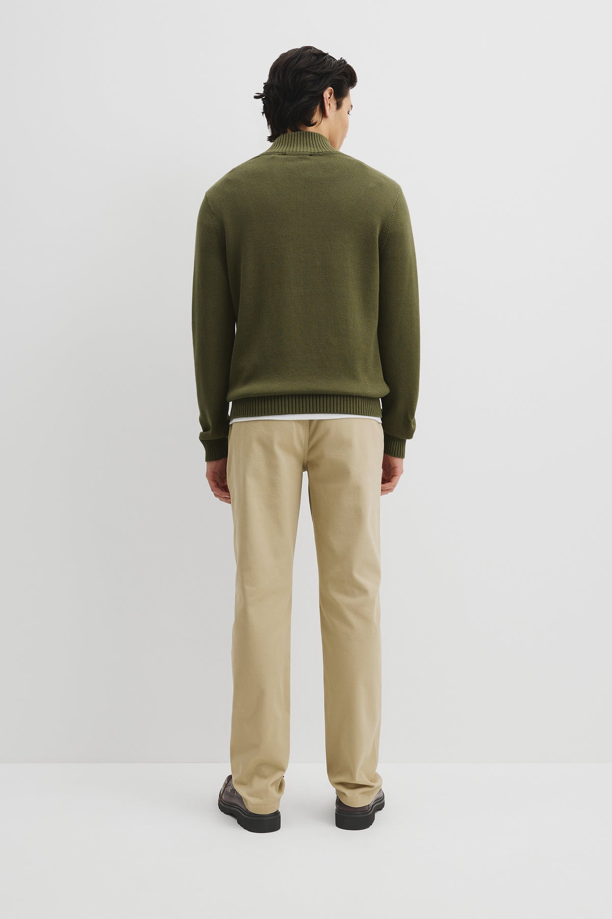 Australian Good Earth Cotton Half Zip Knit