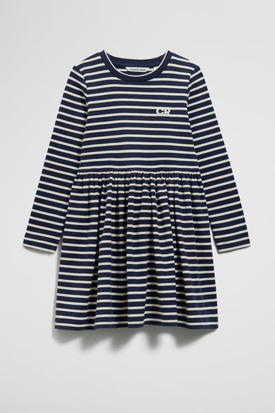 Long Sleeve Gathered Rib Dress