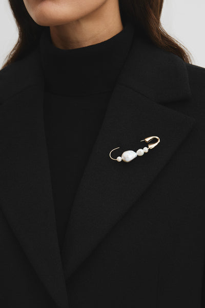 Lila Freshwater Pearl Brooch