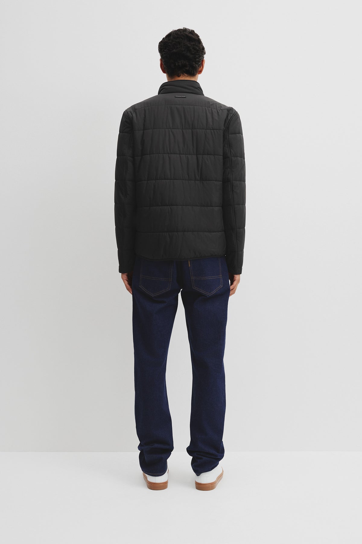 Quilted Funnel Neck Jacket