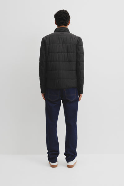 Quilted Funnel Neck Jacket