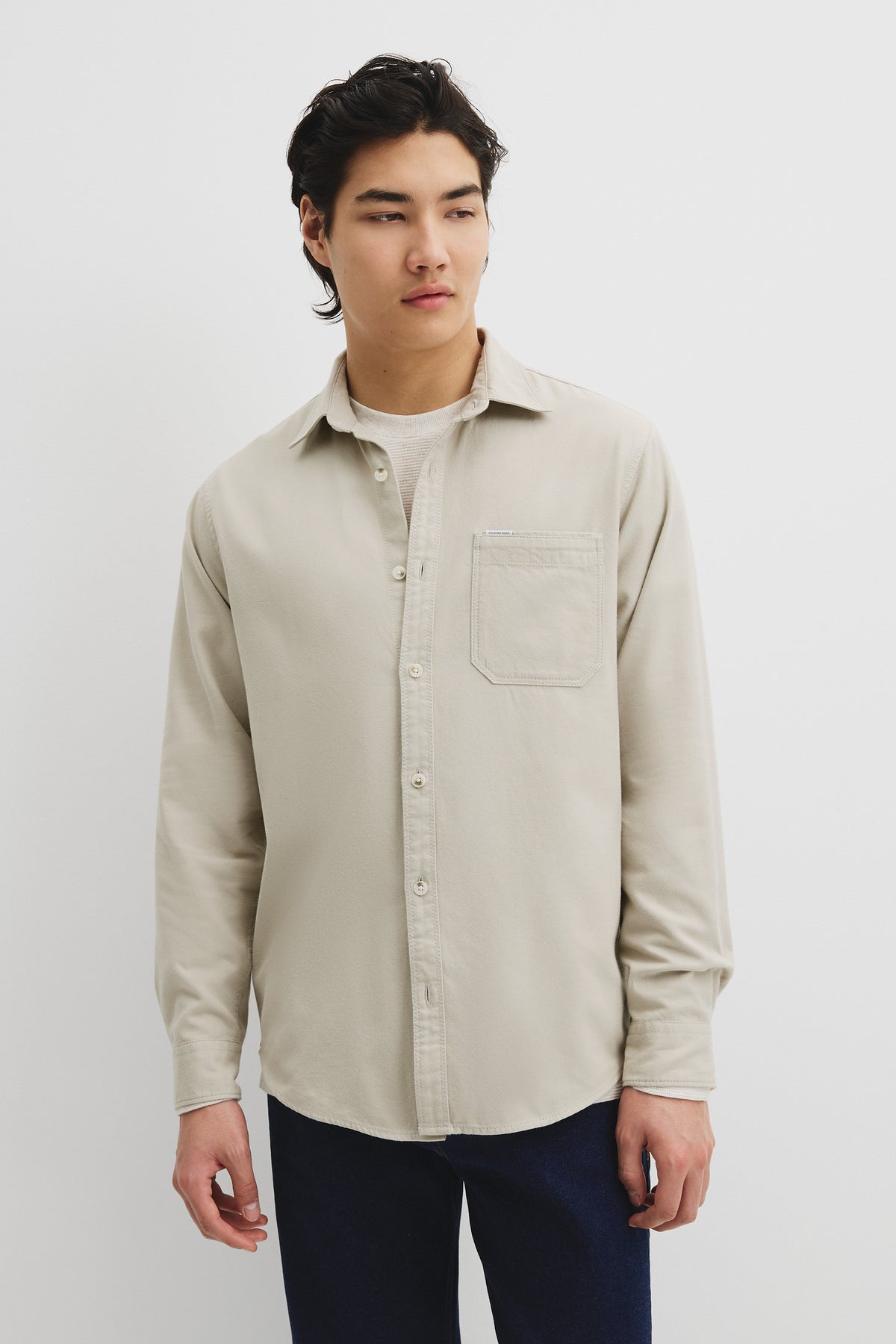 Regular Fit Brushed Cotton Shirt