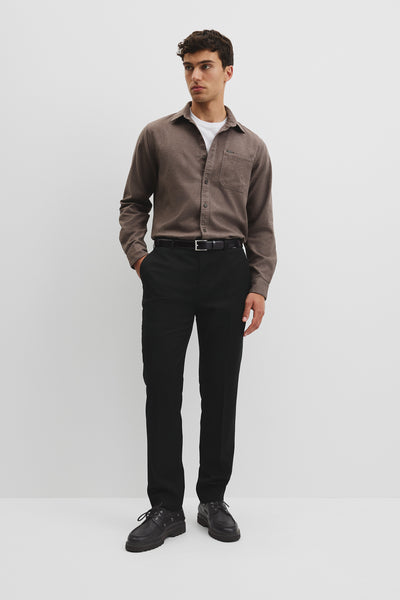 Regular Fit Brushed Cotton Shirt