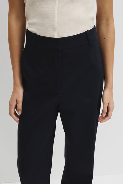Cotton Sateen Wide Pant