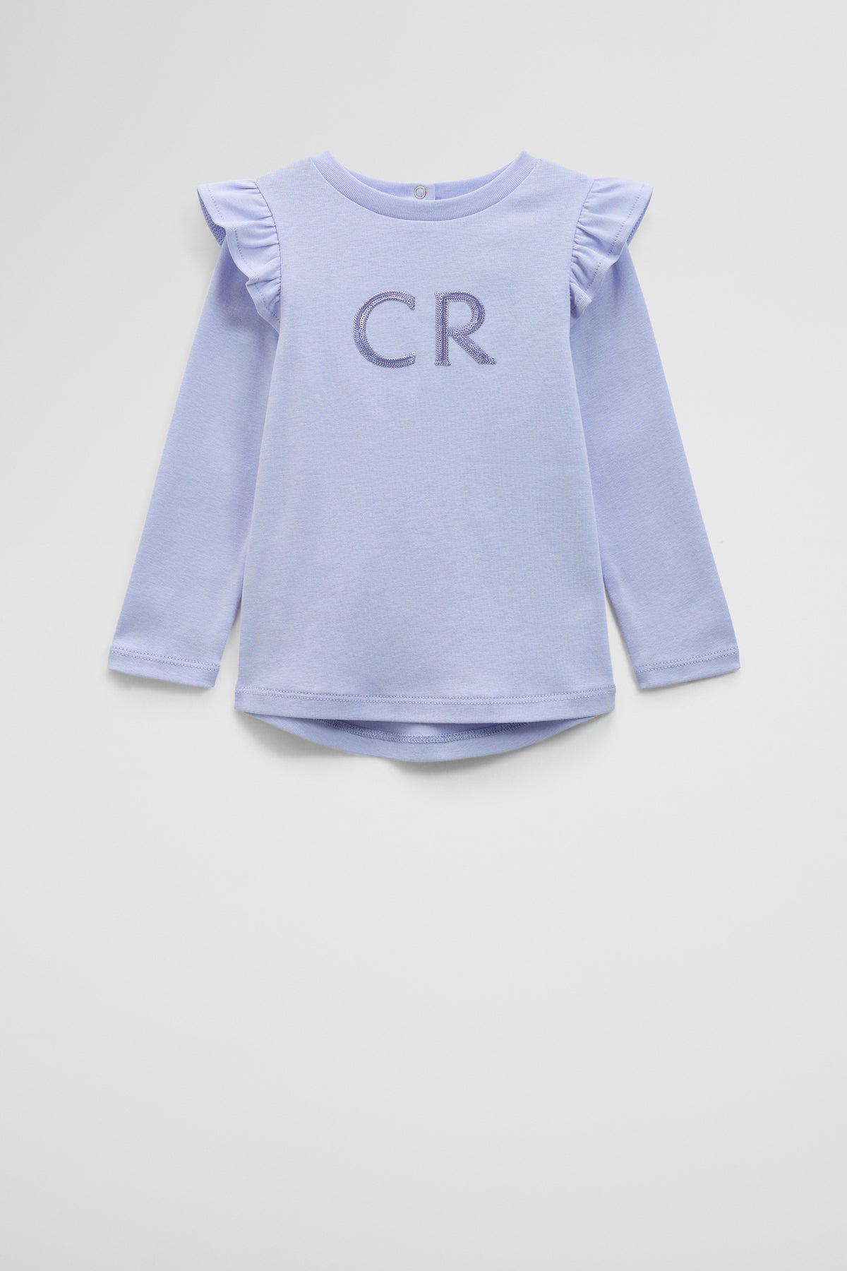 Long Sleeve Logo Frill T-Shirt