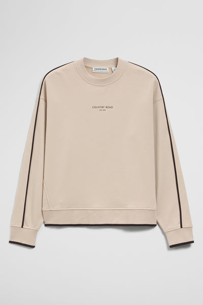 Australian Cotton Tipped Crew Neck Sweat