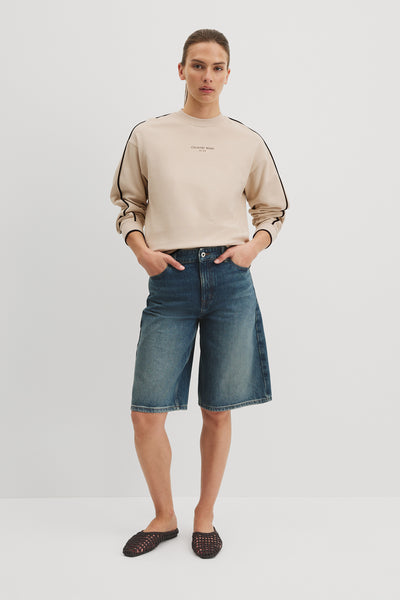 Australian Cotton Tipped Crew Neck Sweat