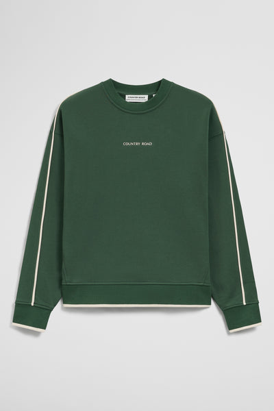 Australian Cotton Tipped Crew Neck Sweat