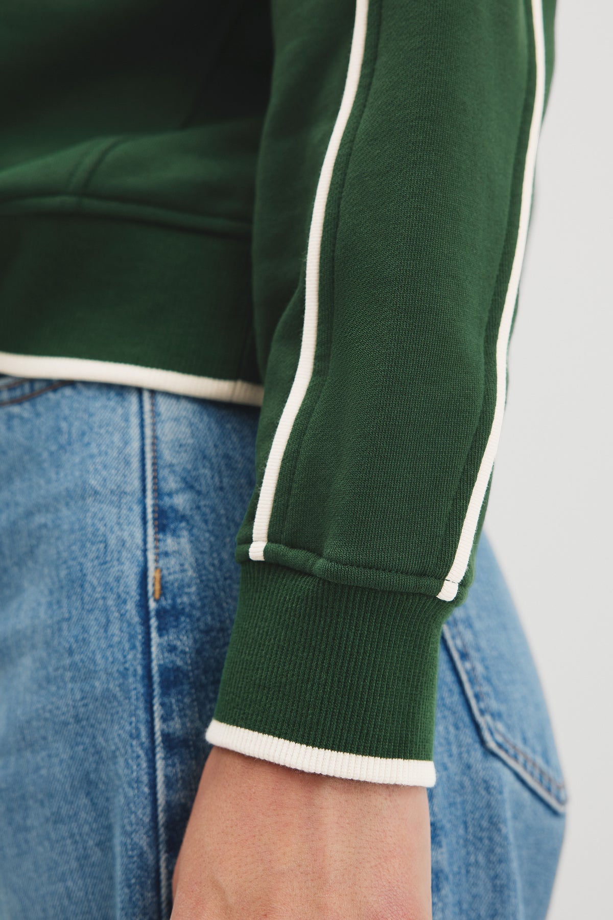 Australian Cotton Tipped Crew Neck Sweat