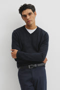 Merino Wool V-Neck Knit