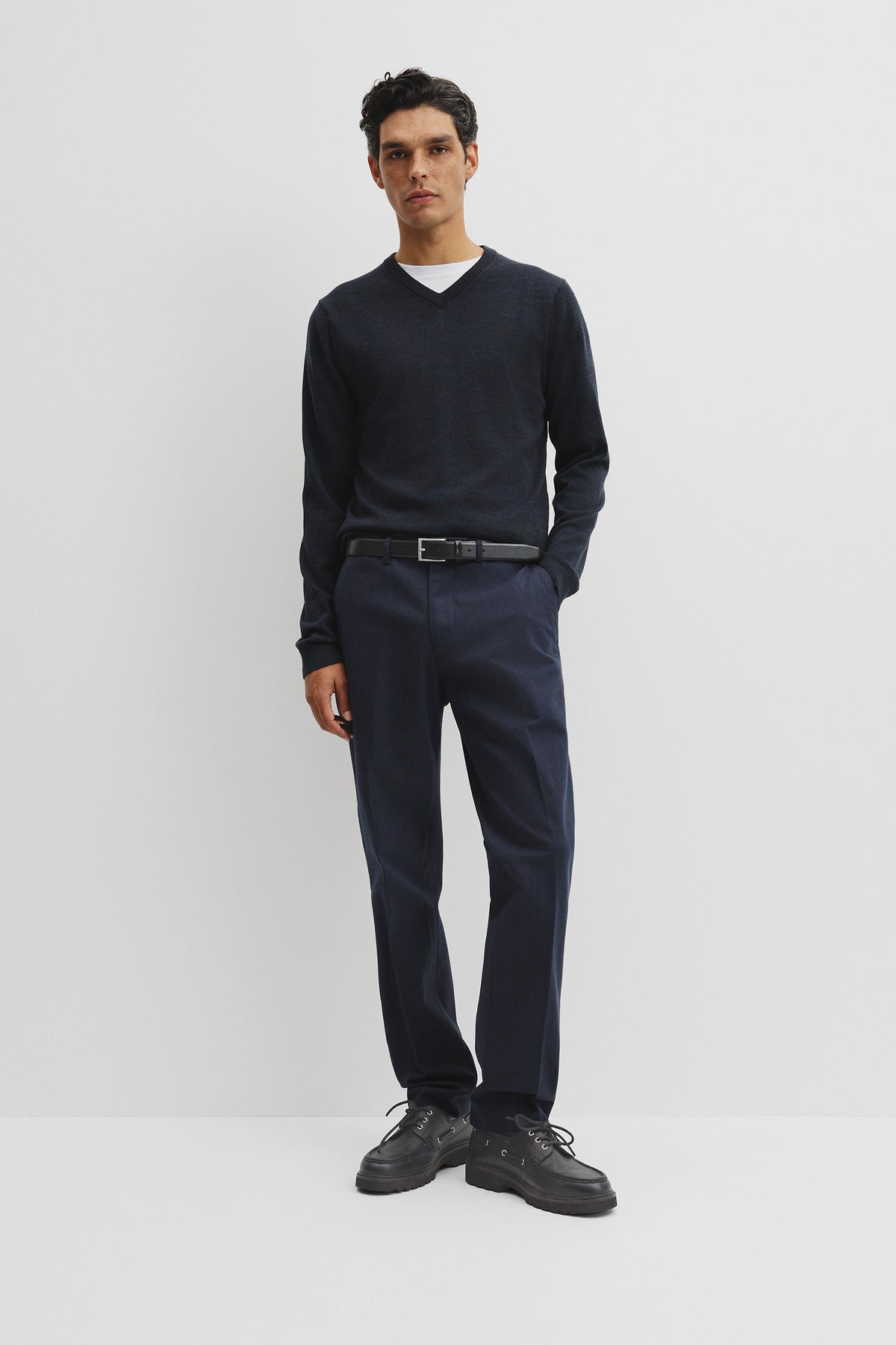 Merino Wool V-Neck Knit