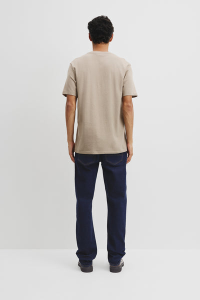 Brushed Melange Cotton T-Shirt