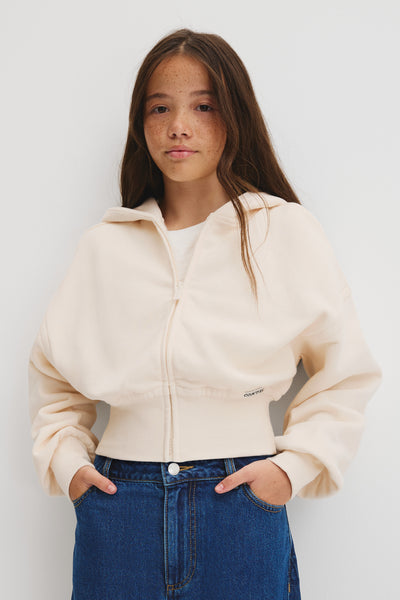 Teen Australian Cotton Cropped Zip Through Jacket`