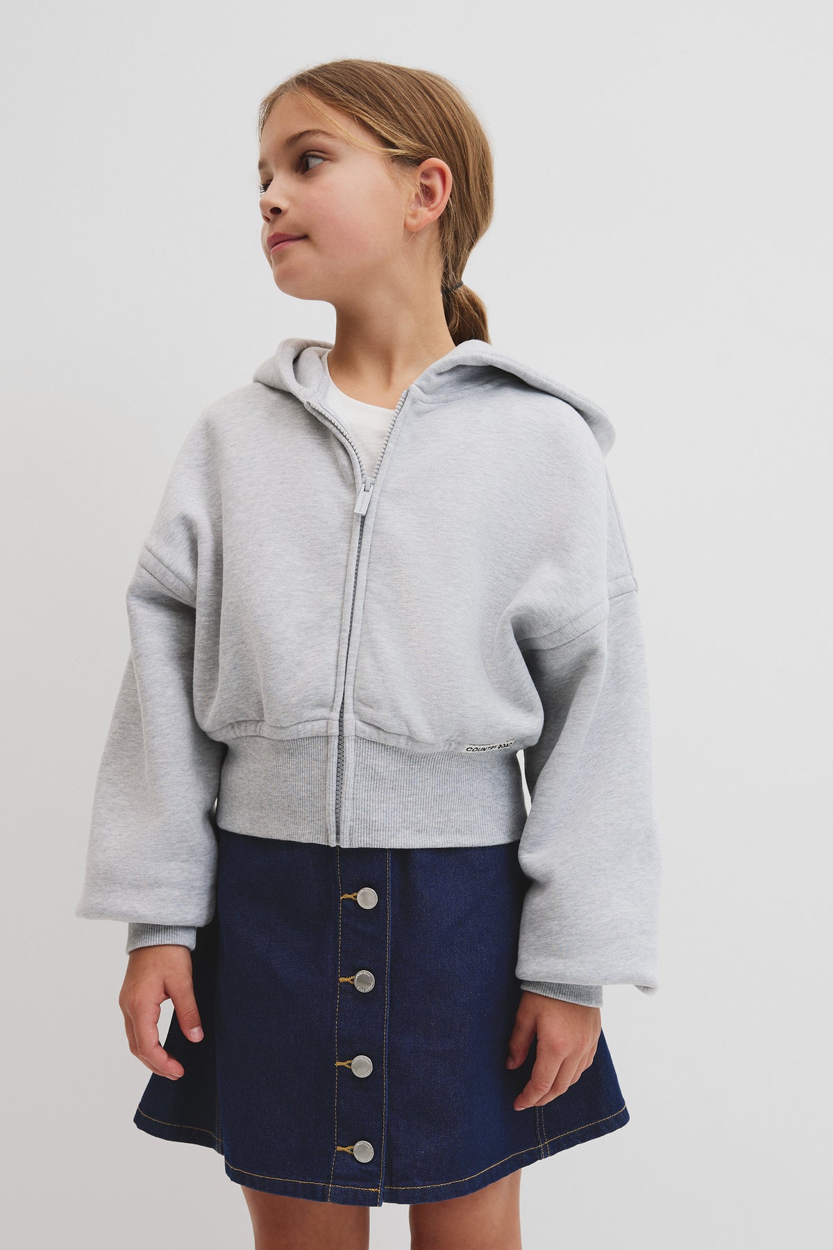 Teen Australian Cotton Cropped Zip Through Jacket`