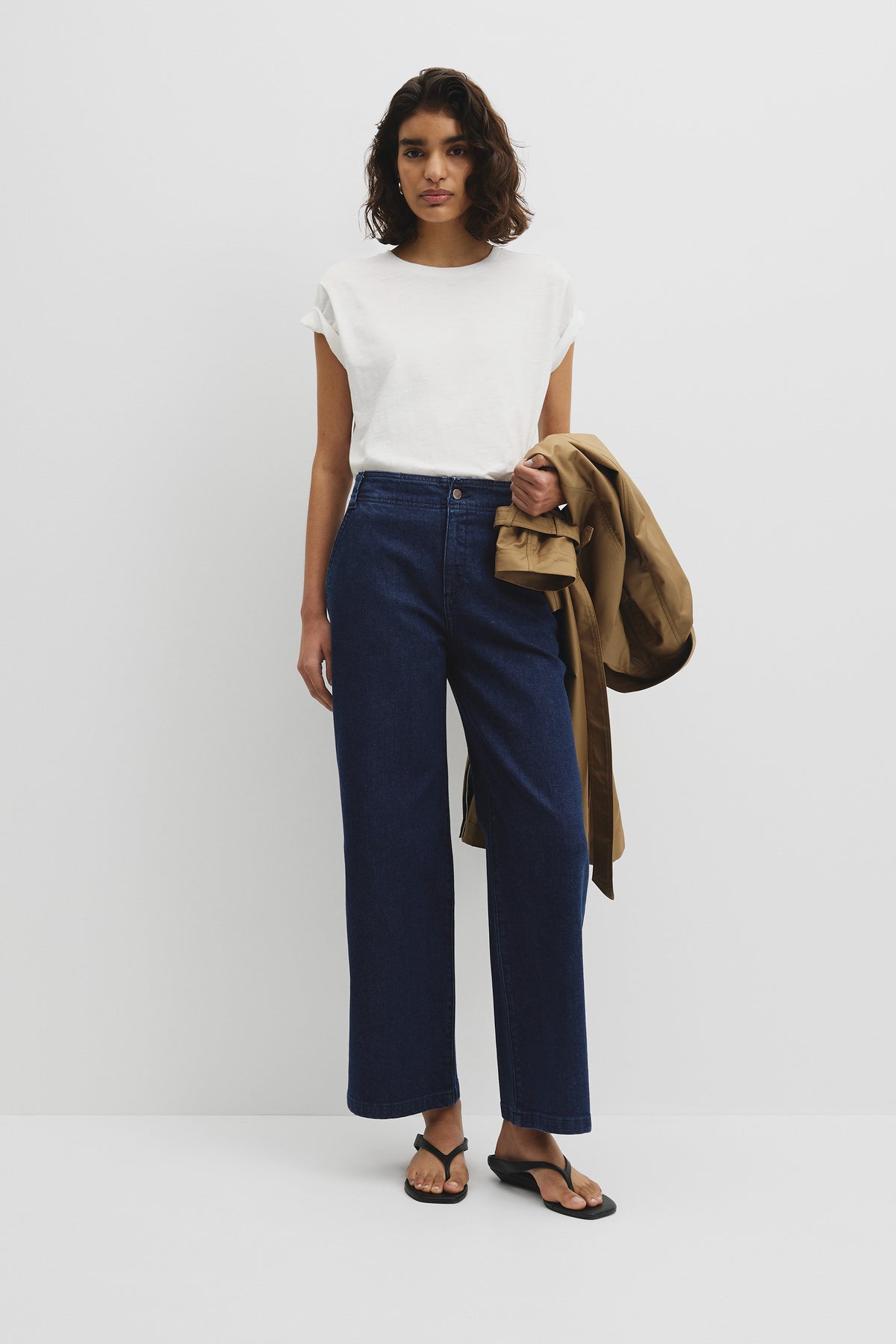 Refined High Rise Wide Leg Jean