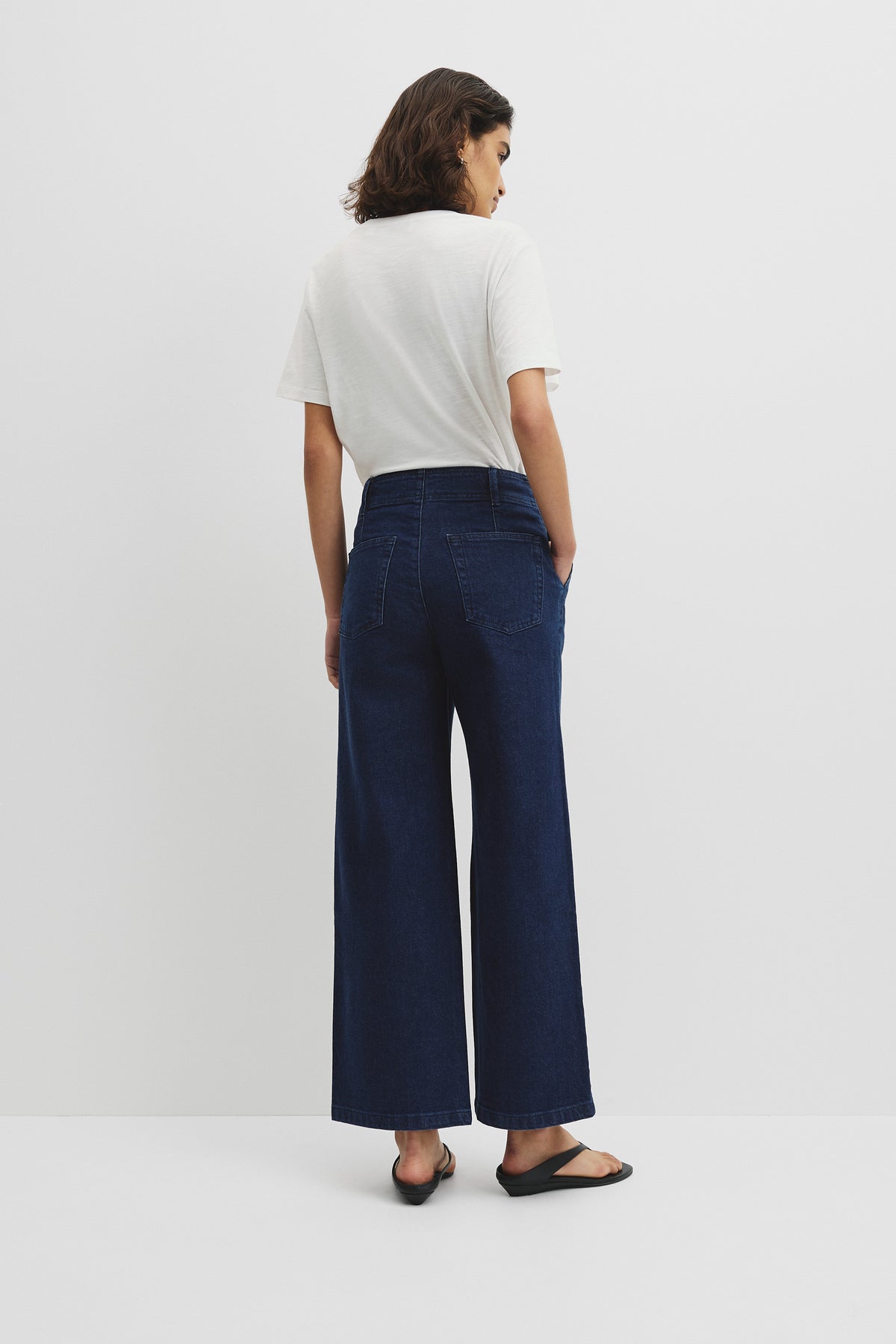 Refined High Rise Wide Leg Jean