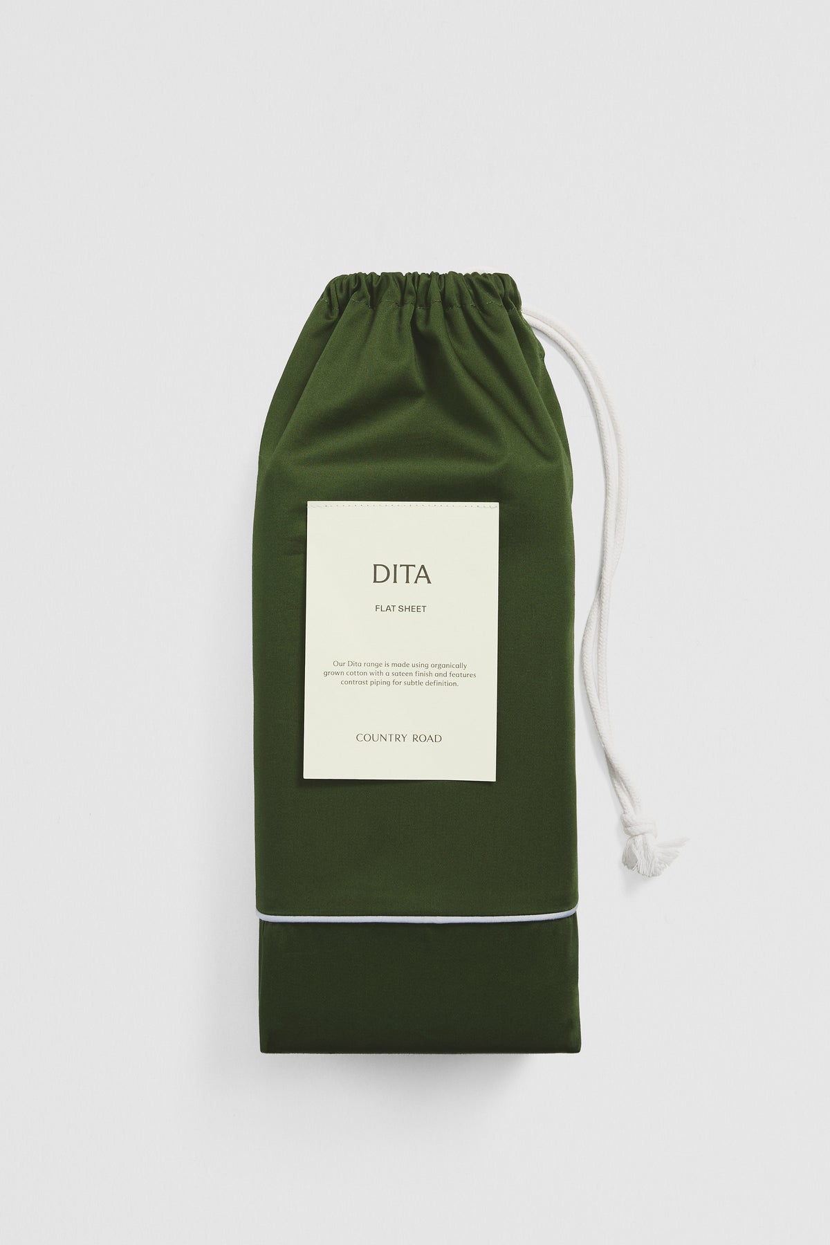 Dita Organically Grown Cotton Queen Flat Sheet