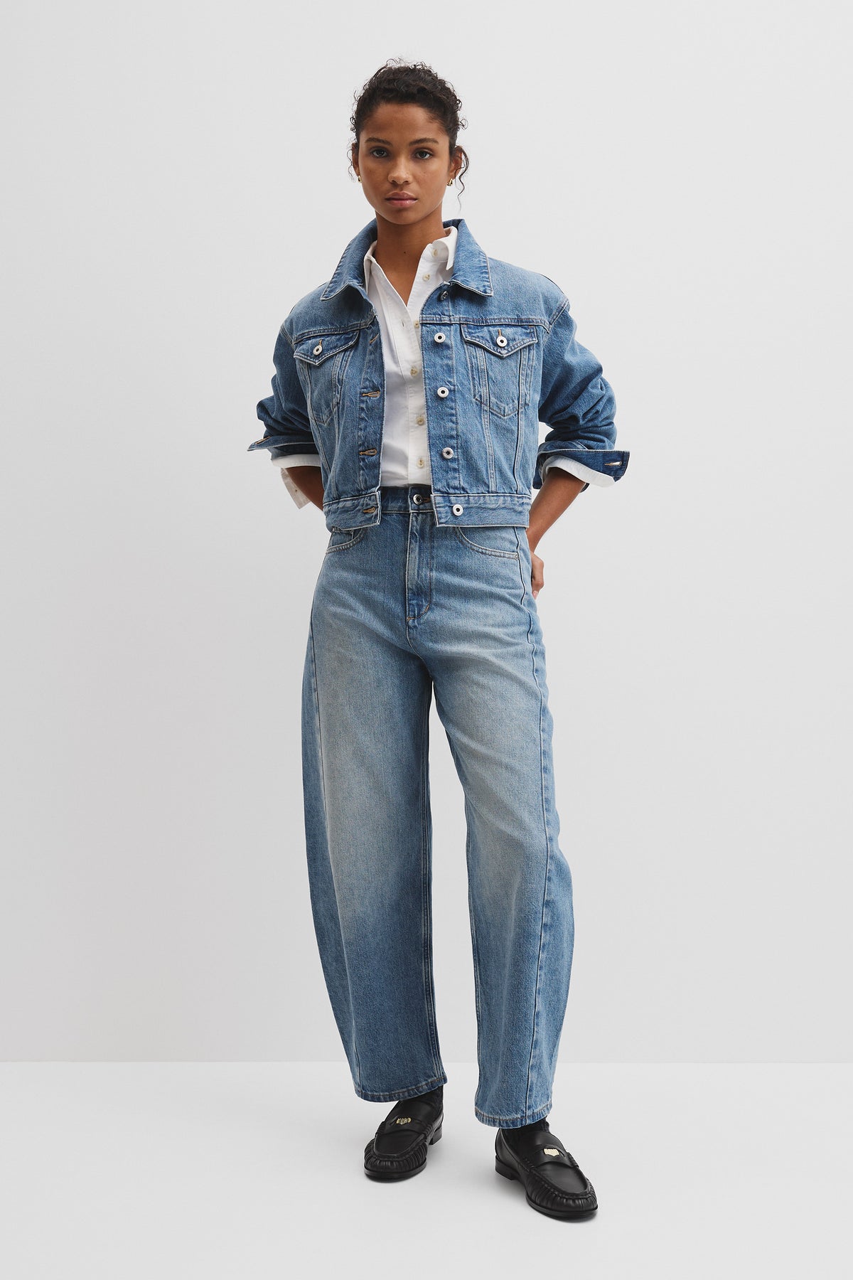 High Rise Barrel Jean