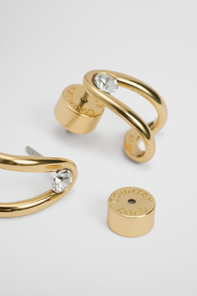 Zoey Crystal Huggie Earring