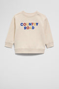 Australian Cotton Contrast Boucle Sweat
