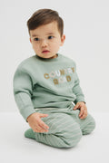 Australian Cotton Contrast Boucle Sweat