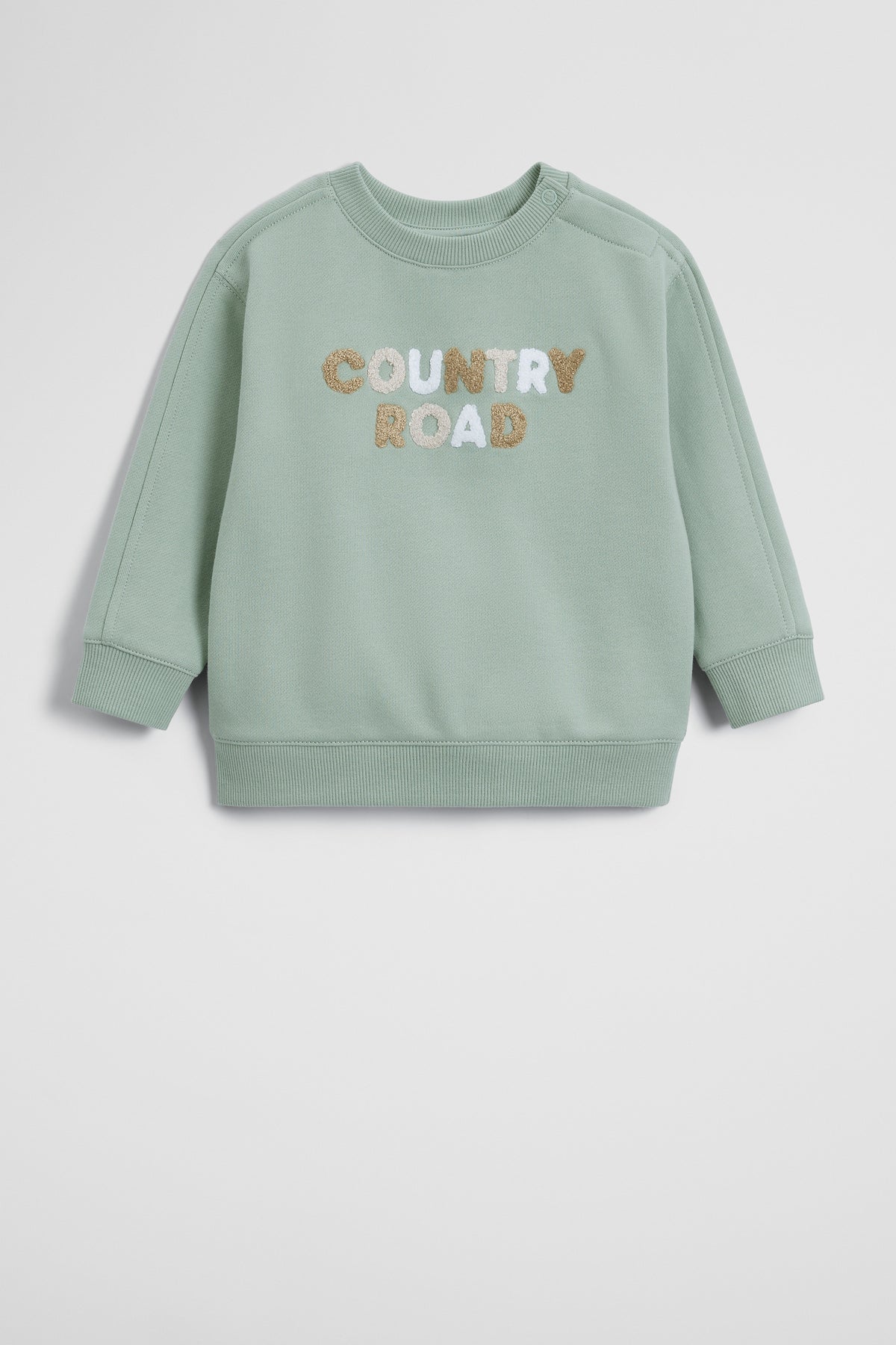 Australian Cotton Contrast Boucle Sweat