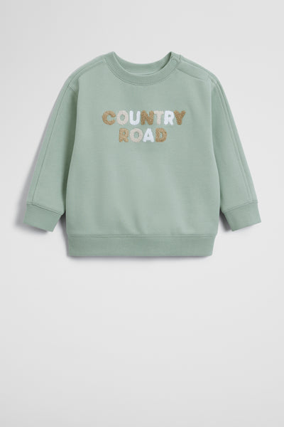 Australian Cotton Contrast Boucle Sweat