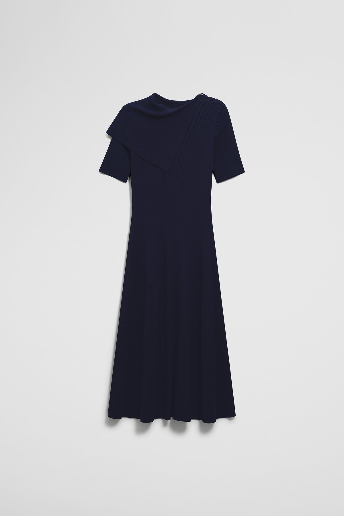 Trim Detail Knit Dress