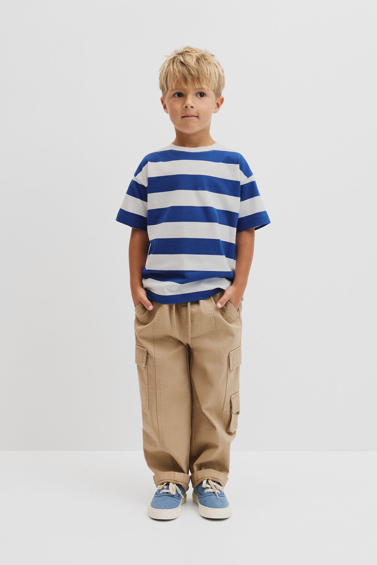 Oversized Stripe Short Sleeve T-Shirt