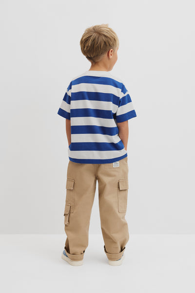 Oversized Stripe Short Sleeve T-Shirt