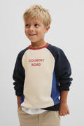 Spliced Logo Oversized Sweat