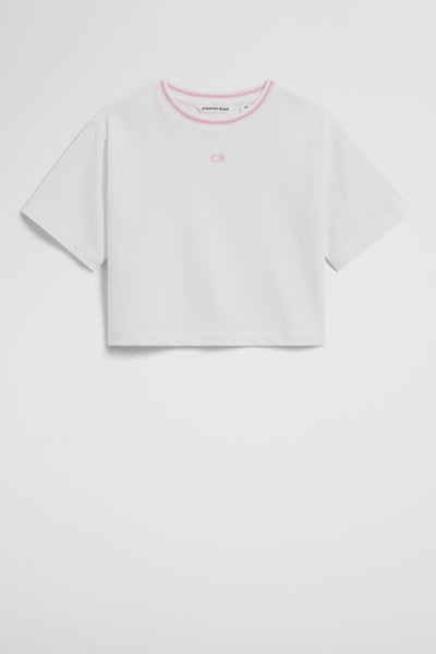 Australian Cotton Short Sleeve Crop Boxy T-Shirt