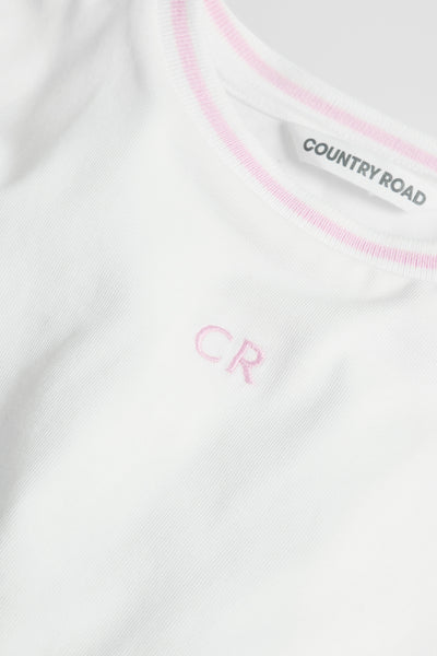 Australian Cotton Short Sleeve Crop Boxy T-Shirt