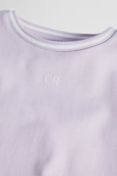 Australian Cotton Short Sleeve Crop Boxy T-Shirt